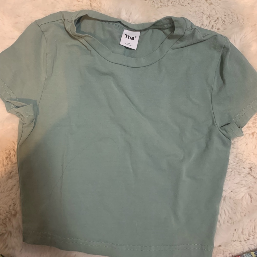 TNA ortiz cropped shirt